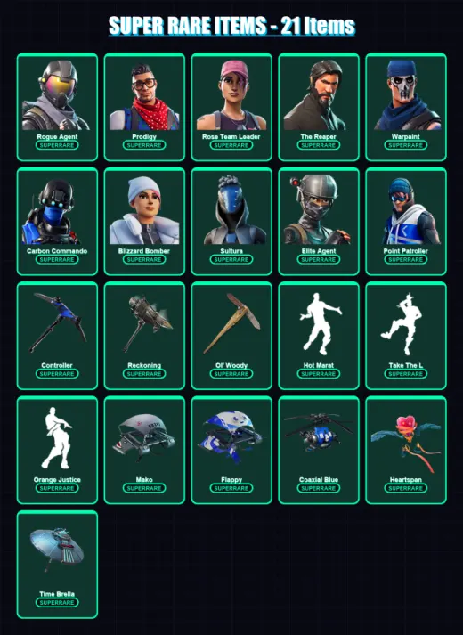 [PC/XBOX/PSN] | Rogue Agent | Prodigy | Rose Team Leader | The Reaper | Warpaint | 100 skin | 77 pickaxe | 80 emote | 88 glider | Lv993 — Game account