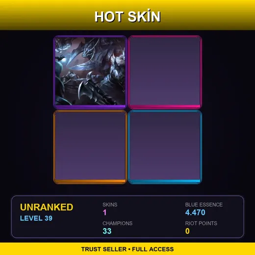TR | Marauder Alistar | 1 Skin | 33 Champ | Lv39