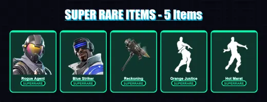 [PS4/PS5/XBOX/PC] | Rogue Agent | Blue Striker | Zenith | Valor | Dire | 42 skin | 50 pickaxe | 61 emote | 56 glider | Lv1052