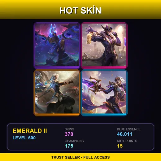 TR | Cosmic Flight Anivia | Victorious Twisted Fate | Prestige Nightbringer Kayn | Victorious Fiora | 378 Skin | 175 Champ | Emerald II | Lv600