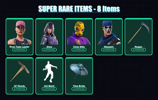 [PC/PSN] | Rose Team Leader | Glow | Victor Elite | Warpaint | The Ageless | 293 skin | 286 pickaxe | 230 emote | 216 glider | Lv3249