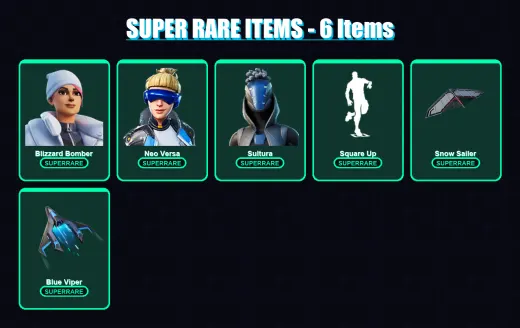 [PC/XBOX] | Blizzard Bomber | Neo Versa | Sultura | The Origin | Mizuki | 115 skin | 155 pickaxe | 101 emote | 111 glider | Lv1178