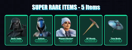 [PS4/PS5/XBOX/PC] | Darth Vader | Sultura | Blizzard Bomber | The Origin | Menace | 316 skin | 352 pickaxe | 259 emote | 267 glider | Lv4661
