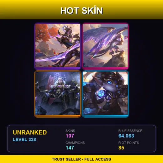 LAS | Victorious Master Yi | Victorious Anivia | Victorious Sejuani | Hextech Poppy | 107 Skin | 147 Champ | Lv328
