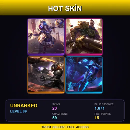 LAN | Victorious Orianna | Victorious Graves | PROJECT: Yi | PROJECT: Ashe | 23 Skin | 59 Champ | Lv89