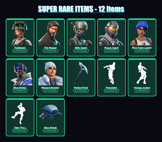 [PS4/PS5/XBOX/PC] | Trailblazer | The Reaper | Elite Agent | Rogue Agent | Blue Team Leader | 55 skin | 42 pickaxe | 58 emote | 34 glider | Lv461