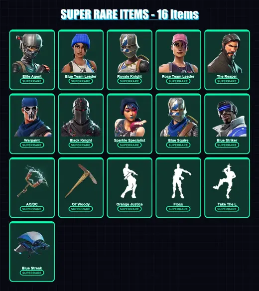 [PC/XBOX/PSN] | Elite Agent | Blue Team Leader | Royale Knight | Rose Team Leader | The Reaper | 32 skin | 23 pickaxe | 27 emote | 24 glider | Lv336