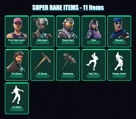 [PS4/PS5/PC] | Rose Team Leader | Elite Agent | Rogue Agent | Glow | Warpaint | 149 skin | 149 pickaxe | 133 emote | 134 glider | Lv2136