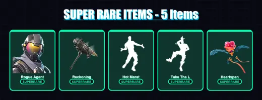 [PC/XBOX/PSN] | Rogue Agent | Ruin | The Ice King | Calamity | Zenith | 38 skin | 34 pickaxe | 50 emote | 41 glider | Lv559