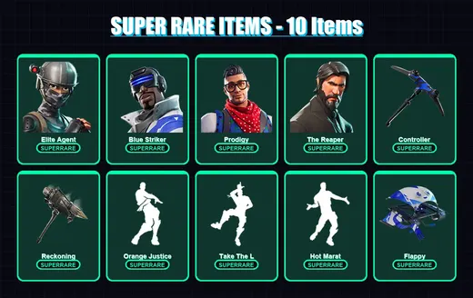 [PS4/PS5/XBOX/PC] | Elite Agent | Blue Striker | Prodigy | The Reaper | Enforcer | 62 skin | 48 pickaxe | 62 emote | 55 glider | Lv716 — Game account
