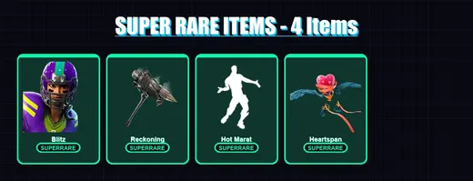 [PS4/PS5/XBOX/PC] | Blitz | The Ice King | Calamity | Blackheart | Frostbite | 25 skin | 16 pickaxe | 29 emote | 23 glider | Lv269