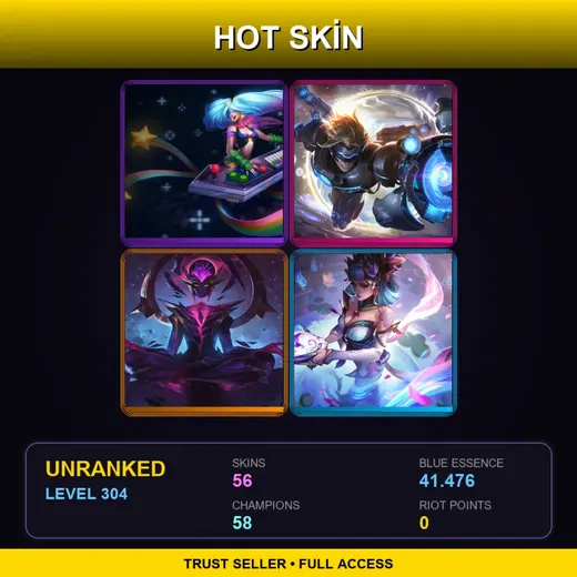 LAN | Spirit Blossom Evelynn | Battle Academia Caitlyn | Spirit Blossom Ahri | Star Guardian Soraka | 56 Skin | 58 Champ | Lv304
