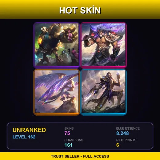 SG | Victorious Blitzcrank | Victorious Tryndamere | Victorious Anivia | Victorious Lucian | 75 Skin | 161 Champ | Lv162