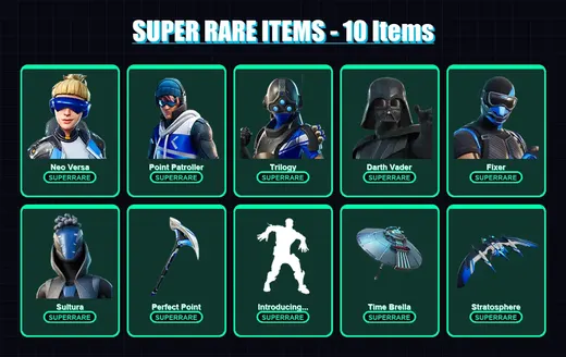 [PS4/PS5/XBOX/PC] | Neo Versa | Point Patroller | Trilogy | Darth Vader | Fixer | 129 skin | 181 pickaxe | 127 emote | 153 glider | Lv2595