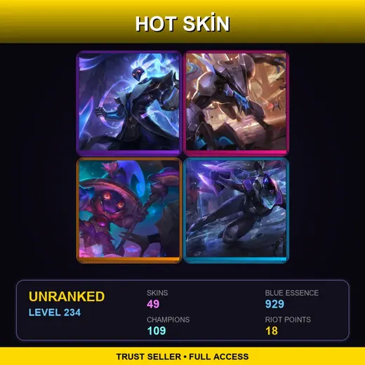 LAS | PROJECT: Warwick | Elderwood Veigar | PROJECT: Vayne | Star Guardian Ezreal | 49 Skin | 109 Champ | Lv234 — Sugar Rush Zilean