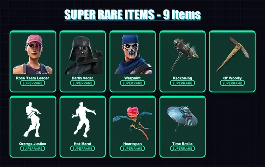 [PC/XBOX/PSN] | Rose Team Leader | Darth Vader | Warpaint | Calamity | Midas | 197 skin | 223 pickaxe | 199 emote | 182 glider | Lv3449