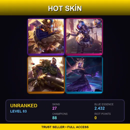 SG | Victorious Maokai | Victorious Orianna | Victorious Graves | Dark Cosmic Lux | 27 Skin | 88 Champ | Lv83