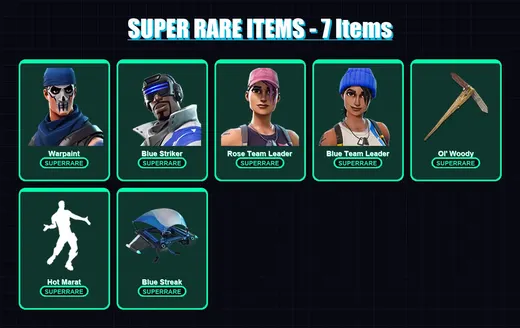 [PC/XBOX/PSN] | Warpaint | Blue Striker | Rose Team Leader | Blue Team Leader | Yeddy | 10 skin | 8 pickaxe | 8 emote | 11 glider | Lv78 — Game account