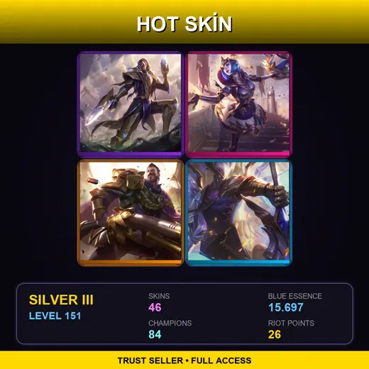SG | Victorious Lucian | Victorious Orianna | Victorious Graves | Victorious Aatrox | 46 Skin | 84 Champ | Silver III | Lv151