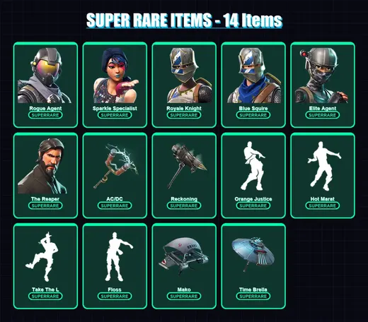 [PS4/PS5/PC] | Rogue Agent | Sparkle Specialist | Royale Knight | Blue Squire | Elite Agent | 75 skin | 65 pickaxe | 82 emote | 67 glider | Lv1021 — Game account