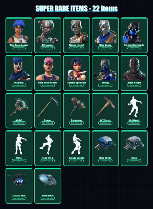 [PC/XBOX/PSN] | Blue Team Leader | Elite Agent | Royale Knight | 215 skin | Lv2315 — Game account