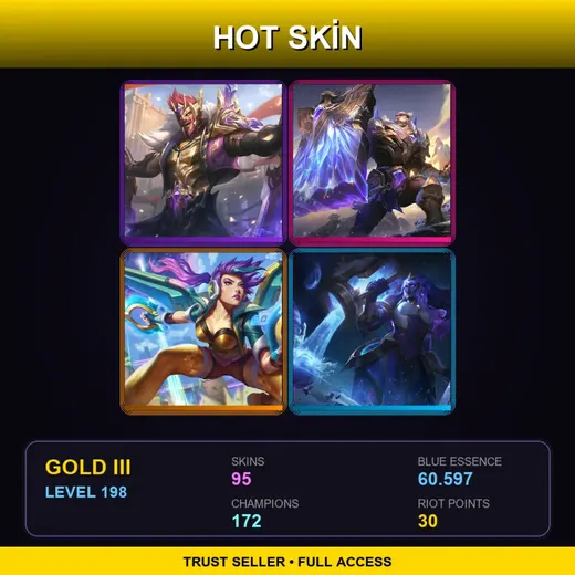 EUNE | Victorious Draven | Victorious Braum | Arcade Kai'Sa | Cosmic Invoker Illaoi | 95 Skin | 172 Champ | Gold III | Lv198