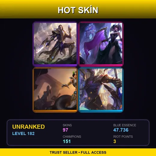 EUNE | Victorious Lucian | Victorious Morgana | Mythic Cassiopeia | Victorious Aatrox | 97 Skin | 151 Champ | Lv182