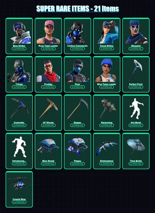 [PC/XBOX/PSN] | Blue Striker | Rose Team Leader | Carbon Commando | 165 skin | Lv3198 — Game account