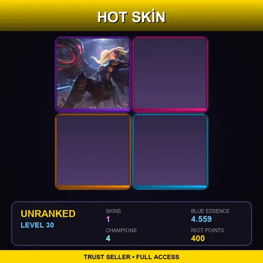 JP | Riot Kayle | 1 Skin | 4 Champ | Lv30