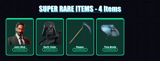 [PS4/PS5/XBOX/PC] | John Wick | Darth Vader | Joey | Valeria | Mecha Cuddle Master | 677 skin | 677 pickaxe | 552 emote | 322 glider | Lv3958