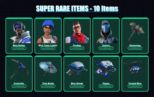 [PS4/PS5/PC] | Blue Striker | Blue Team Leader | Prodigy | Sultura | Ronin | 44 skin | 56 pickaxe | 51 emote | 65 glider | Lv949