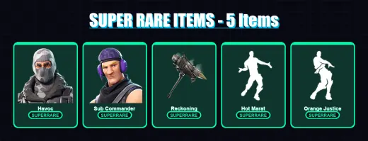 [PC/XBOX/PSN] | Havoc | Sub Commander | Dire | Calamity | Rox | 27 skin | 19 pickaxe | 37 emote | 32 glider | Lv507