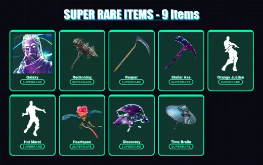 [PC/XBOX] | Galaxy | Ronin | A.I.M. | Eternal Knight | Dire | 53 skin | 52 pickaxe | 56 emote | 61 glider | Lv725