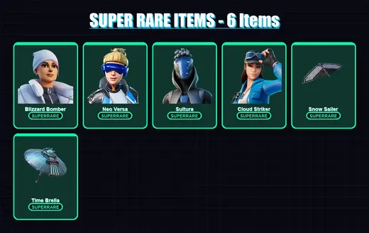 [PC] | Blizzard Bomber | Neo Versa | Sultura | Cloud Striker | Renzo the Destroyer | 189 skin | 235 pickaxe | 158 emote | 188 glider | Lv3528