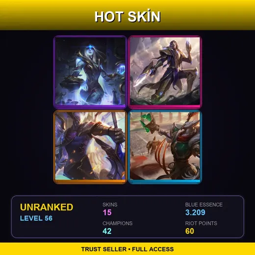 ME | Victorious Lucian | Victorious Aatrox | Cosmic Queen Ashe | Dragonslayer Xin Zhao | 15 Skin | 42 Champ | Lv56