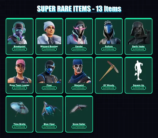 [PS4/PS5/XBOX/PC] | Breakpoint | Blizzard Bomber | Xander | Sultura | Darth Vader | 289 skin | 330 pickaxe | 250 emote | 251 glider | Lv3789 — Game account