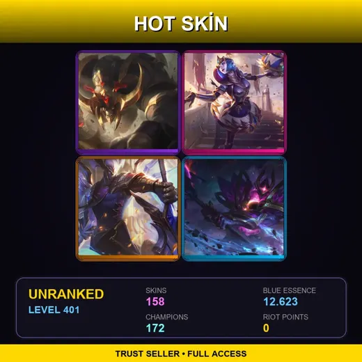 VN | Conqueror Alistar | Victorious Orianna | Victorious Aatrox | Battle Academia Katarina | 158 Skin | 172 Champ | Lv401 — Monster Tamer Veigar