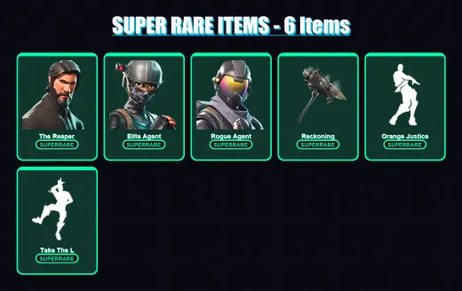 [PC/PSN] | The Reaper | Elite Agent | Rogue Agent | Drift | Wild Card | 30 skin | 19 pickaxe | 25 emote | 20 glider | Lv333