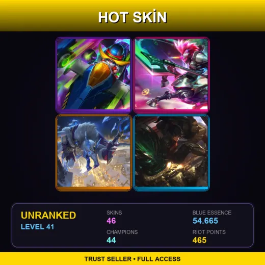 EUW | Arcade Corki | Arcade Hecarim | Ice King Twitch | Warring Kingdoms Vi | 46 Skin | 44 Champ | Lv41