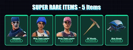 [PC/XBOX/PSN] | Warpaint | Blue Team Leader | Rose Team Leader | Tempest | Fade | 9 skin | 12 pickaxe | 14 emote | 5 glider | Lv18