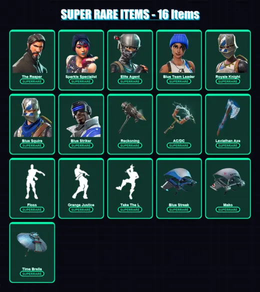 [PS4/PS5/XBOX/PC] | The Reaper | Sparkle Specialist | Elite Agent | 129 skin | Lv2051 — Game account