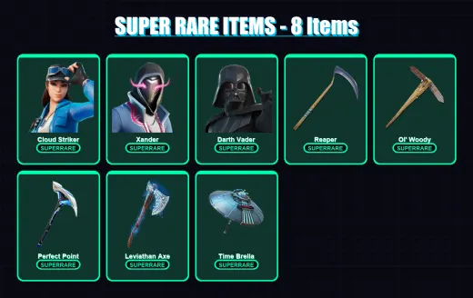 [PC/XBOX/PSN] | Cloud Striker | Xander | Darth Vader | Menace | Optimus Prime | 143 skin | 175 pickaxe | 108 emote | 124 glider | Lv2136 — Game account