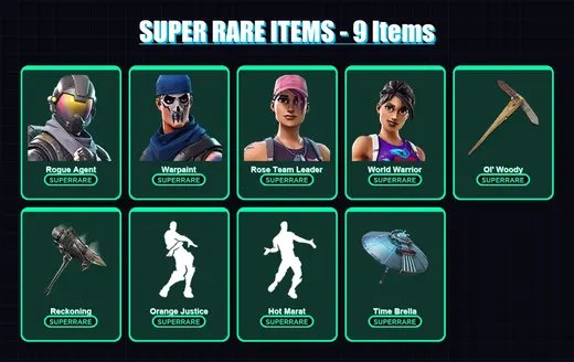 [PC/PSN] | Rogue Agent | Warpaint | Rose Team Leader | World Warrior | Catalyst | 151 skin | 126 pickaxe | 149 emote | 105 glider | Lv1535