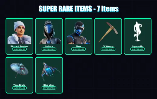 [PS4/PS5/XBOX/PC] | Blizzard Bomber | Sultura | Fixer | Fade | Valeria | 108 skin | 148 pickaxe | 107 emote | 118 glider | Lv1906