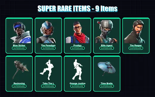 [PC/XBOX] | Blue Striker | The Paradigm | Prodigy | Elite Agent | The Reaper | 161 skin | 198 pickaxe | 157 emote | 155 glider | Lv2915