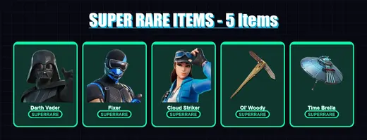 [PS4/PS5/PC] | Darth Vader | Fixer | Cloud Striker | Hades | Kado Thorne | 293 skin | 364 pickaxe | 311 emote | 236 glider | Lv7311