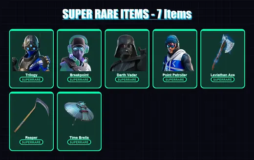 [SWITCH/XBOX/PC] | Trilogy | Breakpoint | Darth Vader | Point Patroller | Leviathan | 364 skin | 306 pickaxe | 168 emote | 192 glider | Lv3383