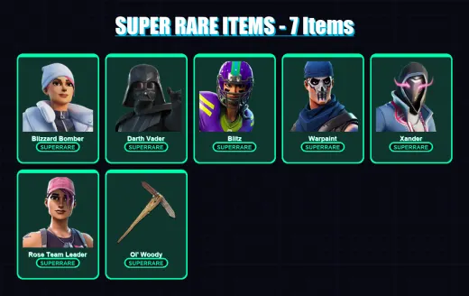 [PC/XBOX] | Blizzard Bomber | Darth Vader | Blitz | Warpaint | Xander | 97 skin | 108 pickaxe | 108 emote | 97 glider | Lv1300