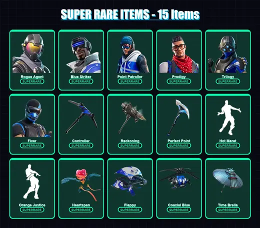 [PS4/PS5/XBOX/PC] | Rogue Agent | Blue Striker | Point Patroller | Prodigy | Trilogy | 36 skin | 49 pickaxe | 49 emote | 51 glider | Lv890 — Game account