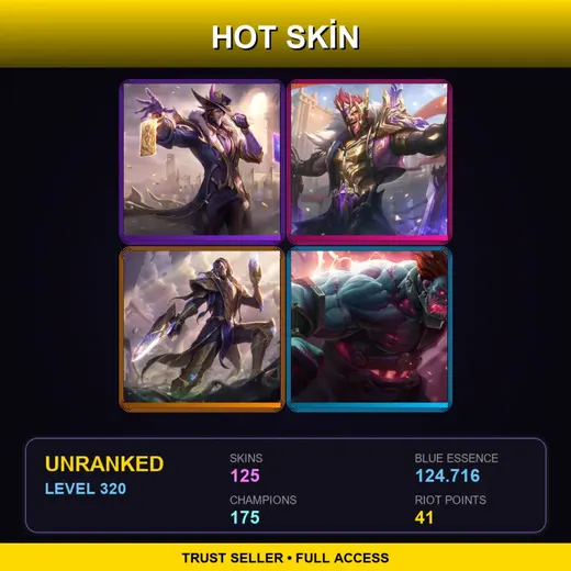 LAN | Victorious Twisted Fate | Victorious Draven | Victorious Lucian | Hextech Sion | 125 Skin | 175 Champ | Lv320 — Mythic Cassiopeia